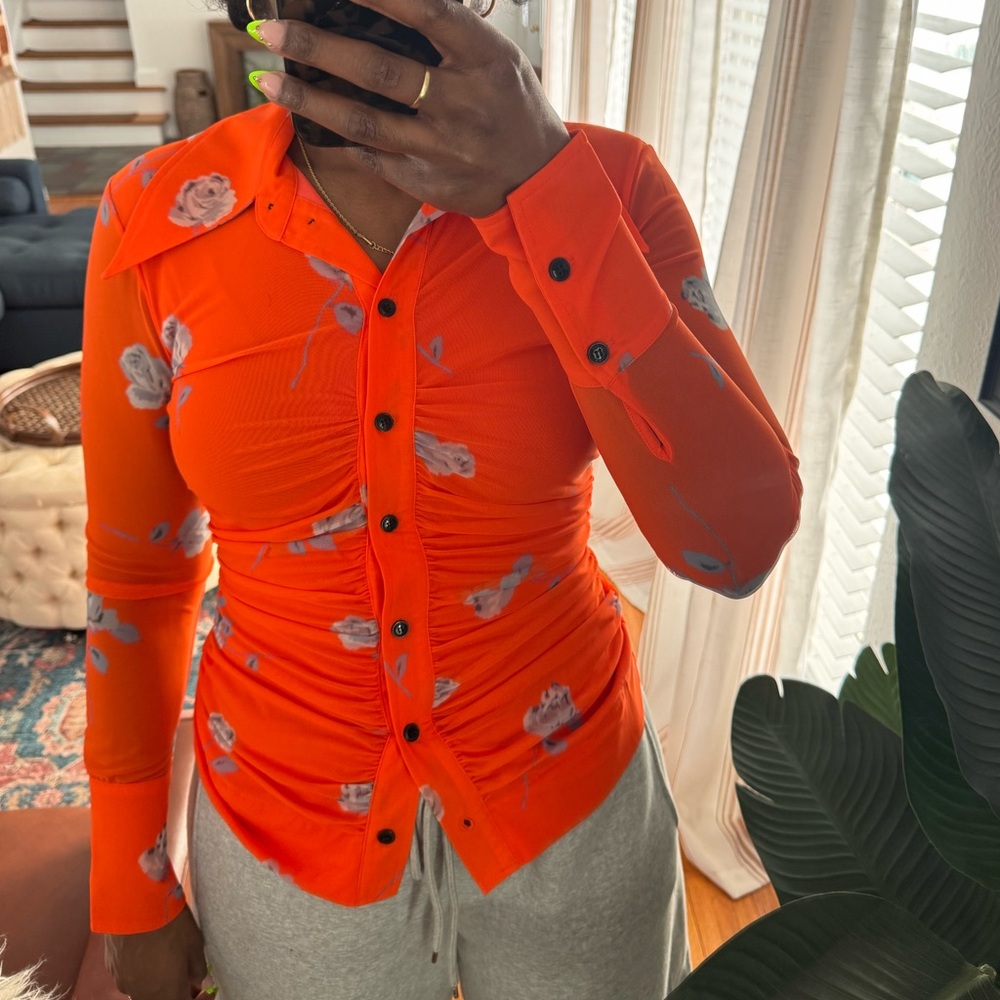 Ganni Button Shirt - Picture 3 of 5